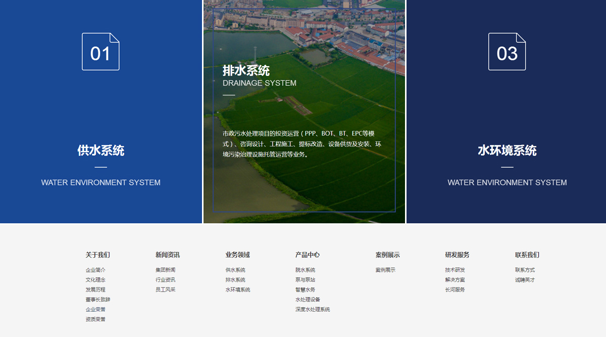 昆明環保類網站開發 網站底部 三合一，四合一 m.b515.cn